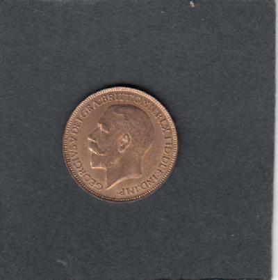 Beschrijving: 1 Farthing  GEORGIUS V 